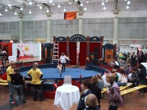 Hannover Eilenriedehalle: dogdancing mit Petra und Savi